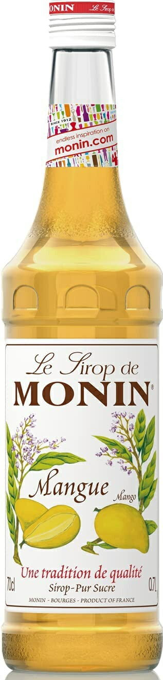 【送料無料】MONIN モナン マンゴー・シロップ 700ml 1本【ご注文は12本まで同梱可能】ノンアルコール シロップ