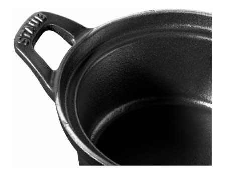 ストウブ ココットヴィンテージシリーズ ラウンド12cm ブラック 【生涯保証】 STAUB