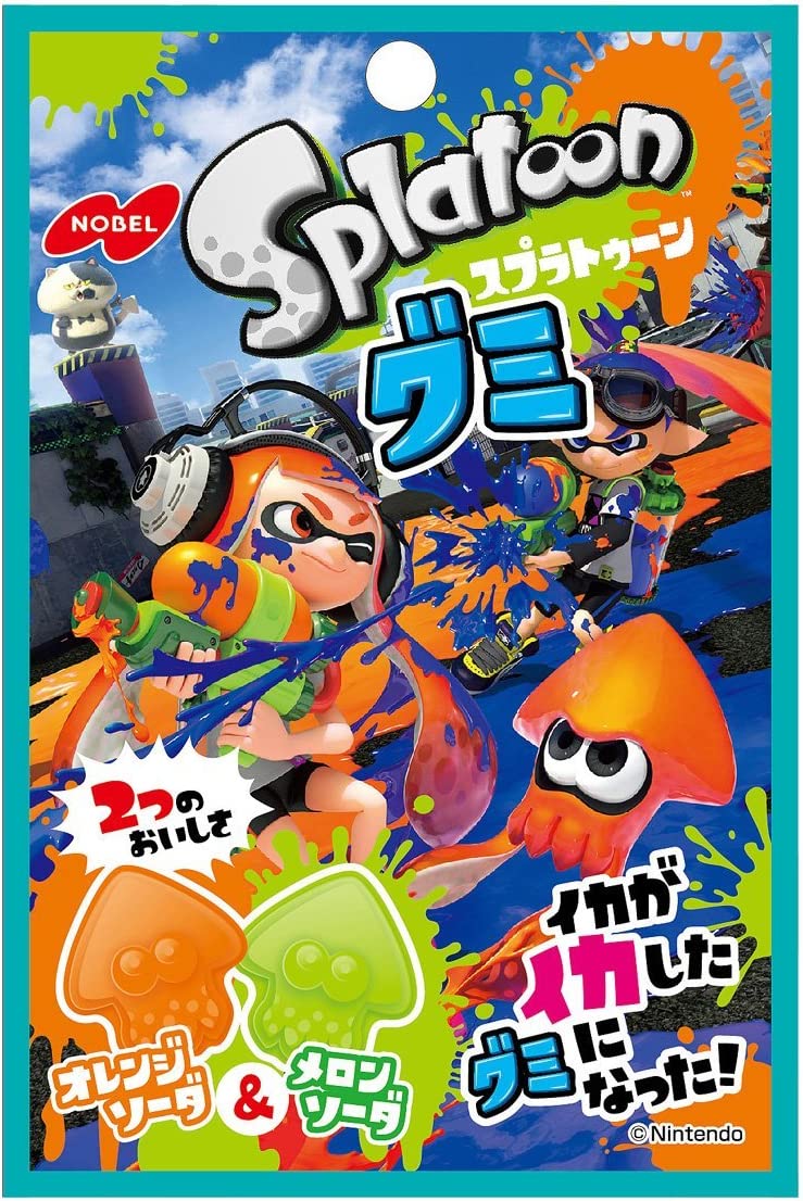 ノーベル スプラトゥーングミオレンジソーダ&メロンソーダ 45g×6個