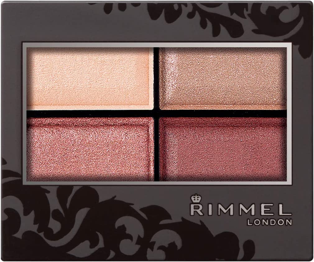 在庫限り　パッケージの方には傷や汚れなどがある場合もございます Rimmel (リンメル) ロイヤルヴィンテージ アイズ 017 アイシャドウ セピアピンク 横4カラー