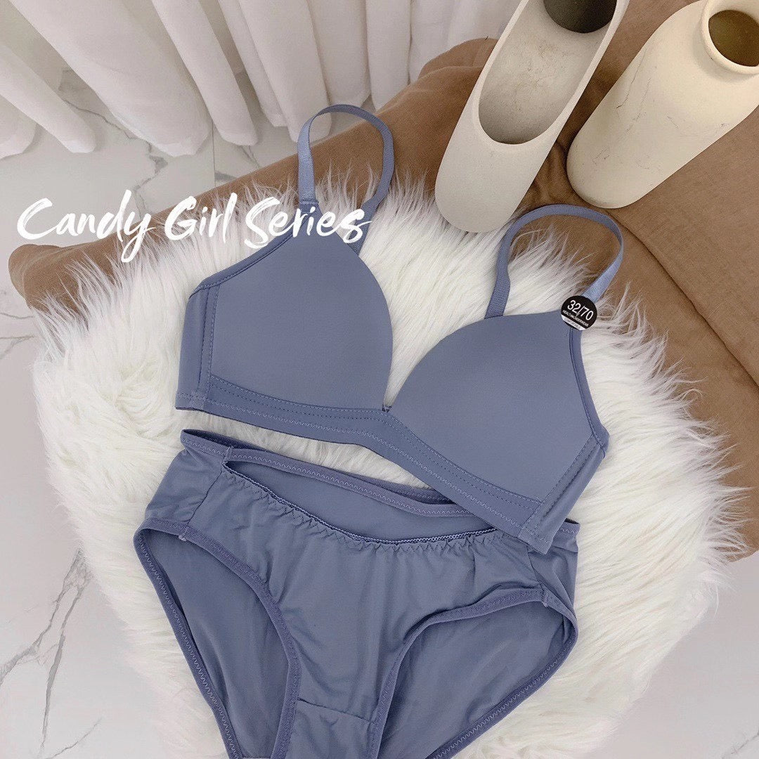 【50セット限定】［38/85AB ブラ&ショーツセット 2セット入］超盛れるブラジャー 下着 上下セット 可愛い ショーツ 刺繍レース ノンワイヤー痛くない自胸で谷間復活ナイトブラ 下着 セクシー ブラショーツセット ブラセール【ゲリラセール】