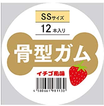 イチゴ味・PETRO(ペトロ) 犬用おやつ  骨型ガムSS 12本入り