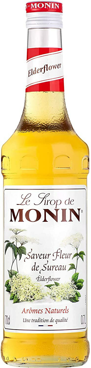 【送料無料】MONIN モナン エルダーフラワー シロップ 700ml×6本【ご注文は12本まで同梱可能】ノンアルコール シロップ