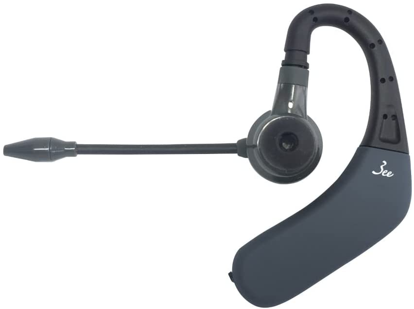 【3人シェア買いでお得】3ee Bluetooth ヘッドセット Call 02 ダークグレー（モノラル 片耳イヤホンタイプ） ノイズキャンセリングマイク