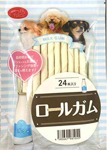 ミルク味・PETRO(ペトロ) 犬用おやつ  ロールガム 24本入り