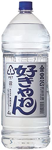 金宮 キッコーミヤ  好きやねん 25度 4L(4000ml) 1ケース 4本