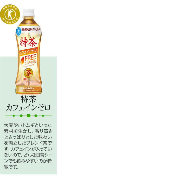 特茶 伊右衛門 特定保健用食品 500ml ペットボトル 選べる 48本 (24本×2) サントリー 〔トクホ お茶〕