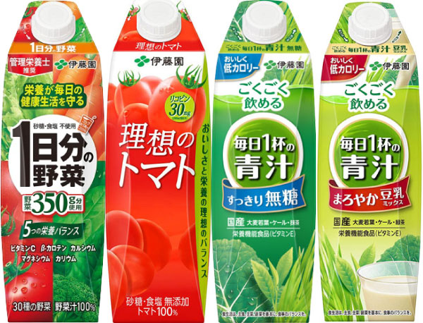 伊藤園 1日分の野菜 理想のトマト タリーズコーヒー 他 屋根型キャップ 1L 紙パック 選べる 12本 (6本×2) 〔屋根型キャップ 野菜ジュース 青汁 注ぎやすい〕