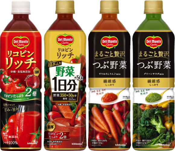 デルモンテ リコピンリッチ つぶ野菜 900g ペットボトル 選べる 24本 (12本×2) 〔トマトジュース 野菜ジュース 選り取り よりどり〕