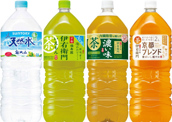 サントリー 天然水 伊右衛門 グリーンダカラ 2L ペットボトル 選べる 12本 (6本×2)