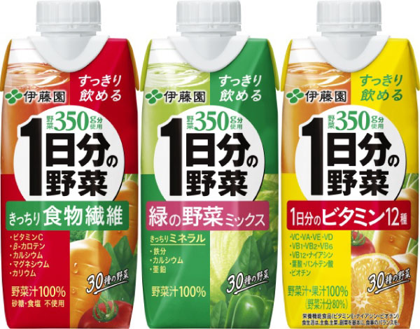 1日分の野菜 330ml 紙パック 選べる 48本 (12本×4) 伊藤園 野菜ジュース