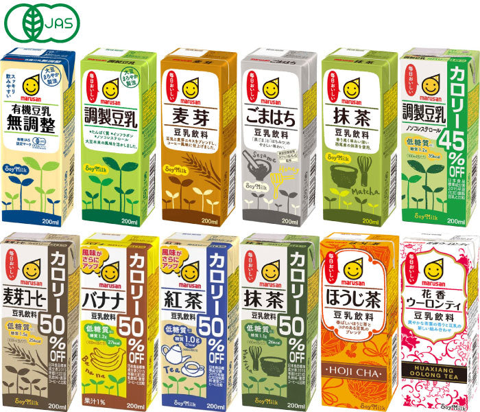 マルサンアイ 豆乳 200ml 紙パック 選べる 96本 (24本×4)