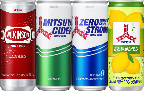 ウィルキンソン 三ツ矢サイダー 250ml 缶 選べる 40本 (20本×2) アサヒ 〔炭酸飲料〕