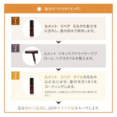 【5本セット】Le ment(ルメント)　リペア　オイル ヘアオイル アウトバストリートメント 洗い流さないトリートメント