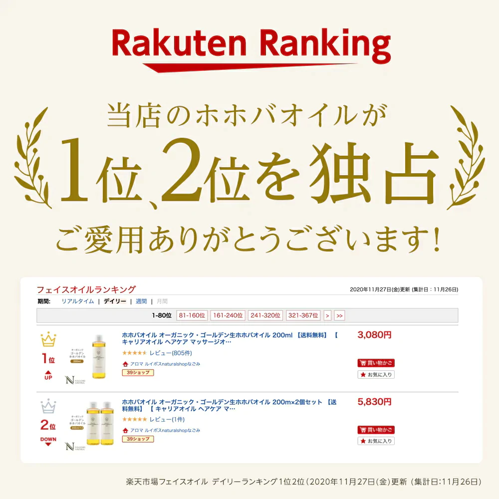 ホホバオイル オーガニック ゴールデン生ホホバオイル 5000ml（1000ml×5本)【送料無料】 キャリアオイル ヘアケア 100% 業務用 マッサージオイル 植物性 スキンケア carrier 髪 コスモスオーガニック フェイス ヘアオイル 業務用