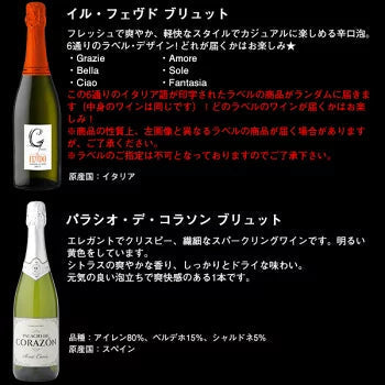【最安値挑戦祭】【送料無料】金賞・シャンパーニュ製法入り 辛口スパークリングワイン 12本セット［常温］【4〜5営業日以内に出荷】[W][S]