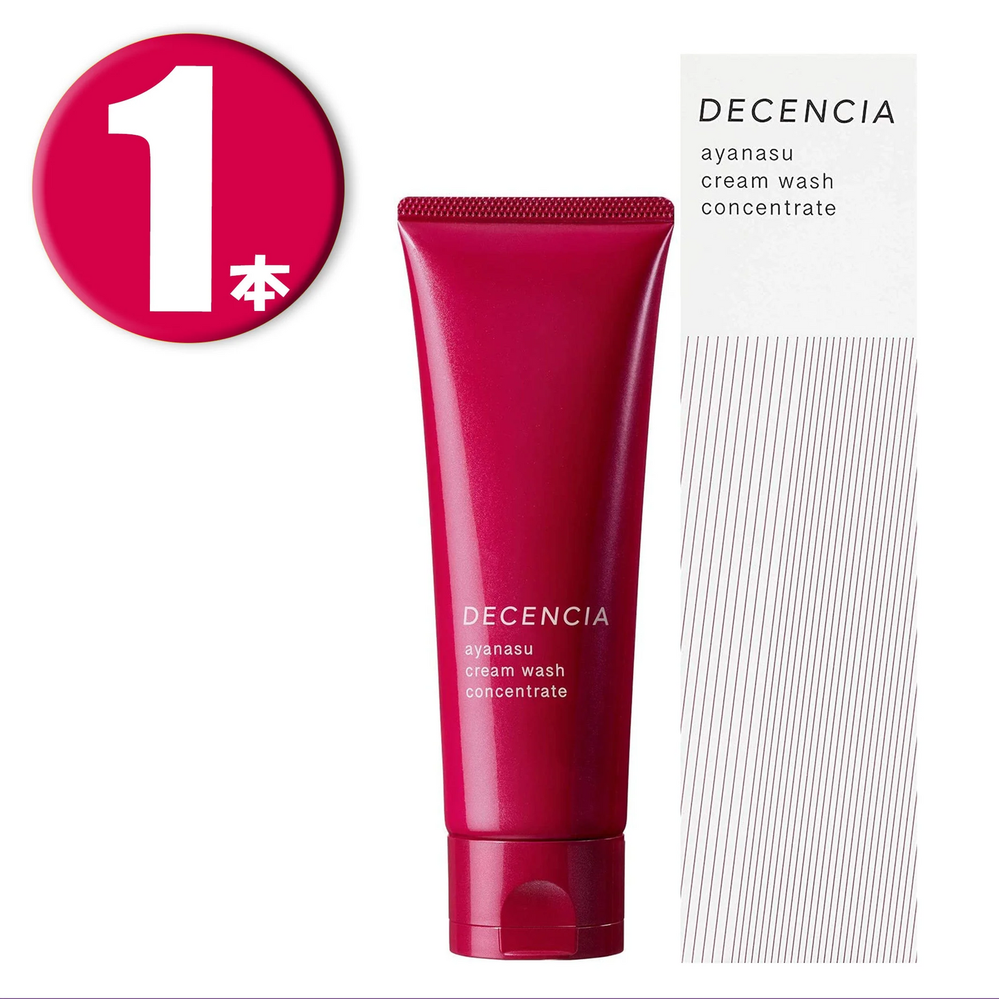 (1本) DECENCIA アヤナス クリームウォッシュ コンセントレート 100g  ayanasu cream wash concentrate 敏感肌用洗顔フォーム