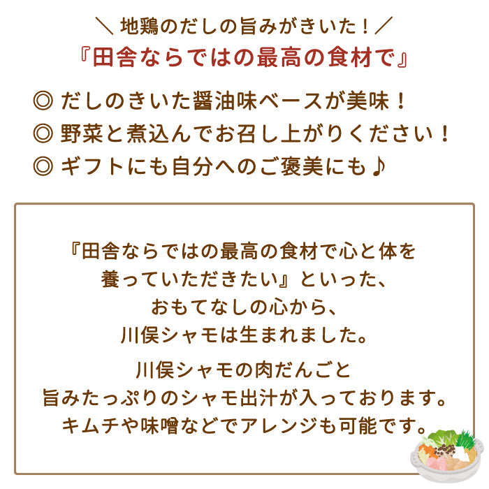 地鶏肉だんご鍋 *【特産品・ご当地特集】