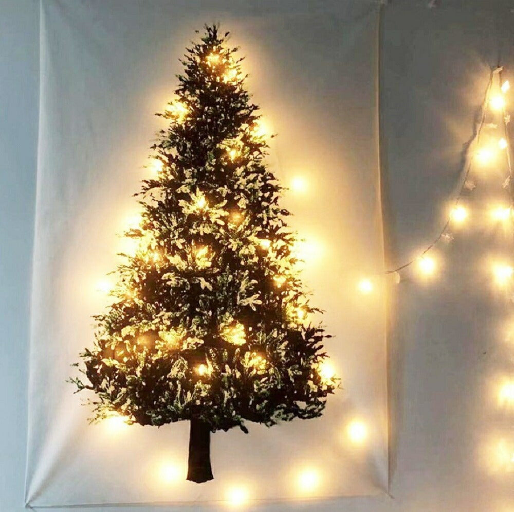 クリスマスタペストリー 特大 2m クリスマスツリー 200cm 布 ウォールツリー クリスマス ツリー タペストリー ツリータペストリー ウォールデコレーション ウォールアート ウォールデコ クリスマス 壁掛け 多機能 壁 インテリア サンタクロース サンタ 北欧 おしゃれ モダン