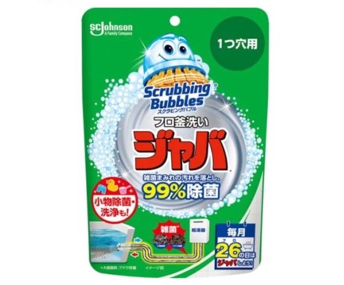 スクラビングバブル ジャバ 1つ穴用 風呂釜洗浄剤(160g) お風呂洗剤