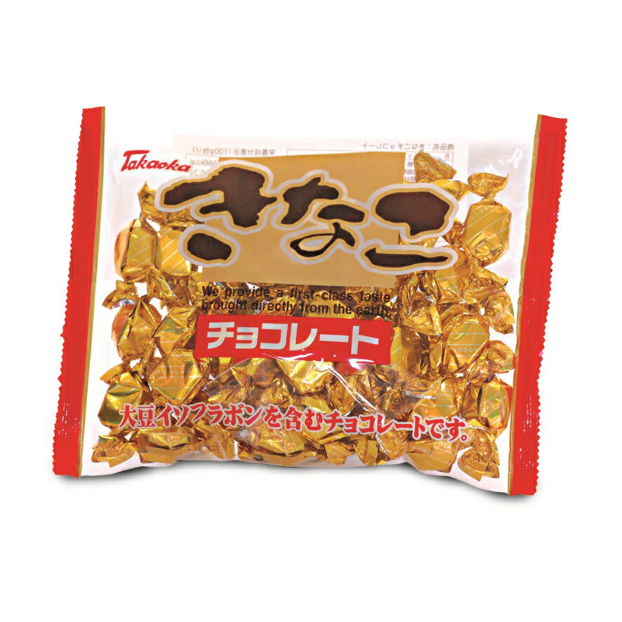 【送料無料】高岡食品工業 タカオカチョコ きなこチョコレート 145ｇ×24袋