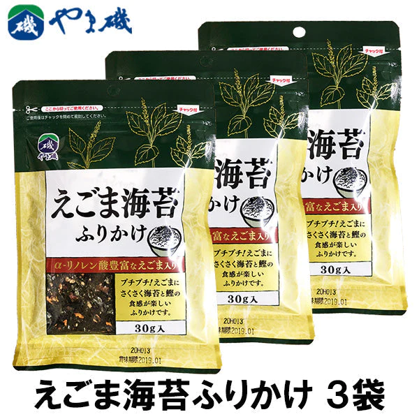 やま磯 えごま海苔ふりかけ 30g 3袋セット