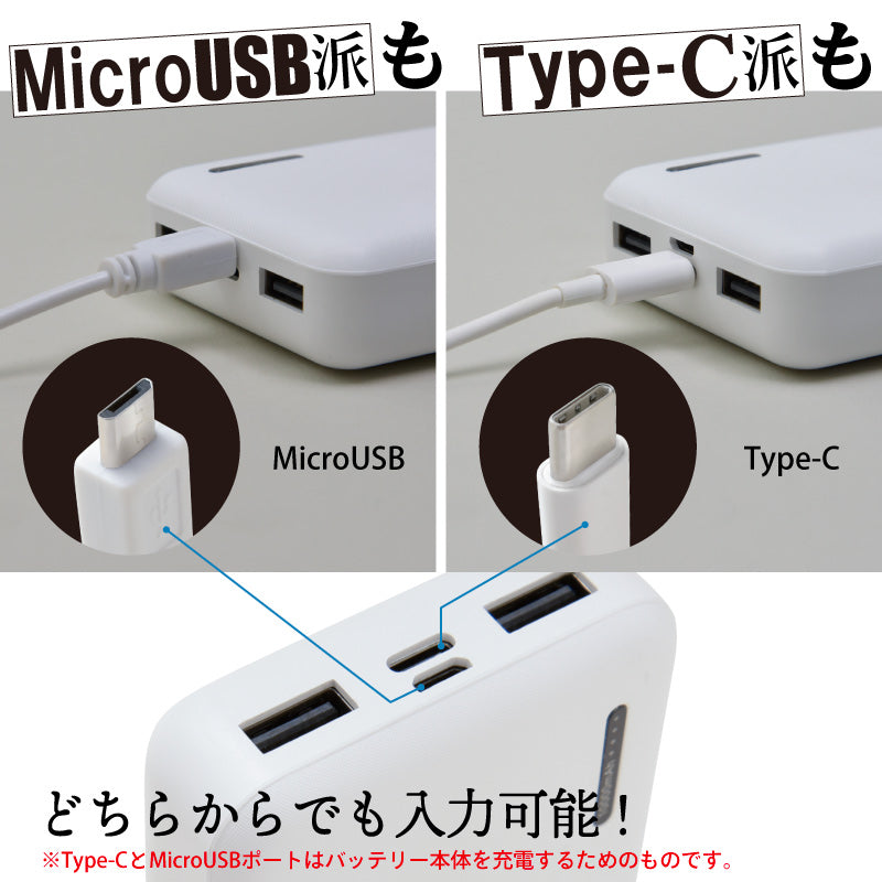 モバイルバッテリー 大容量 10000mAh 【スマホ 充電器 バッテリー iPhone iPad 急速充電 2台同時充電 軽量 コンパクト 旅行 携帯充電器 持ち運び