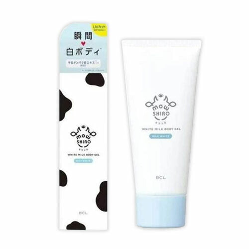 【定形外郵便 送料無料】モウシロ トーンアップボディジェル ミルクホワイト 80g 美白