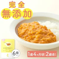 100g×6袋 レトルトカレー カレーレトルト はじめてのカレー（野菜とひよこ豆)【１歳４ヶ月頃～２歳０ヶ月頃まで】無添加 小麦粉不使用 国産素材 国産野菜 有機スパイス 辛味成分ゼロ カレーデビュー 辛くない 甘口 幼児食 こども用カレー 子供向けカレー 保存食 非常食