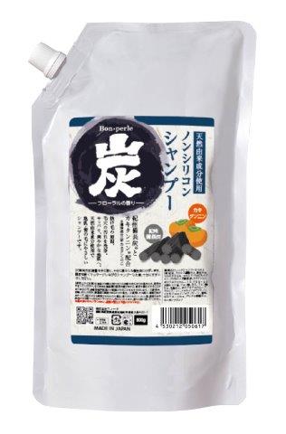 スパミネラル 炭シャンプー 詰替え用 800ｇ /大江戸温泉 業務用 スーパー銭湯 消臭【メール便】