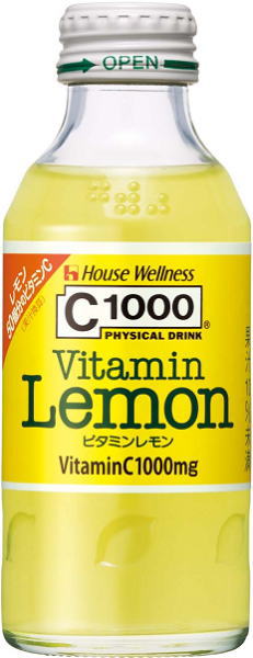 ハウスウェルネス C1000 ビタミンレモン 140ml 瓶 30本入 〔炭酸飲料〕
