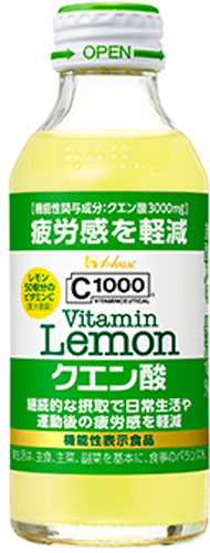ハウスウェルネス C1000 ビタミンレモンクエン酸 140ml 瓶 60本 (30本入×2 まとめ買い) 〔炭酸飲料〕