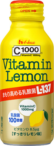 ハウスウェルネス ビタミンレモン 乳酸菌L-137 120ml ボトル缶 60本 (30本入×2 まとめ買い)