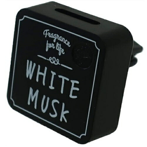 【メール便 送料無料】ジョンズブレンド カーフレグランス WHITE MUSK クリップオンエアーフレッシュナー