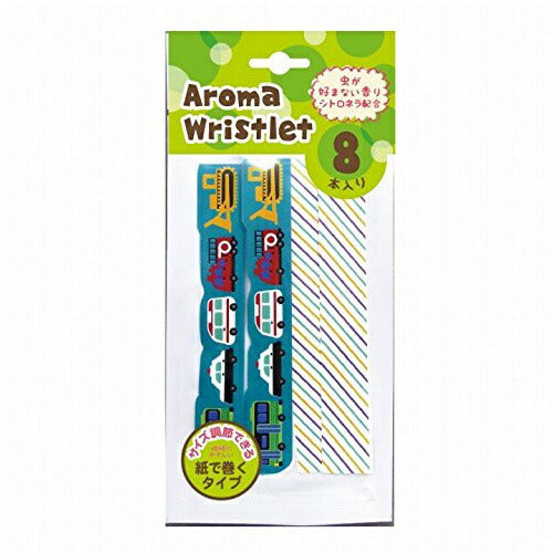 【メール便OK】アロマリストレット ペーパータイプ 2016SS 働くのりもの AWB1401 虫よけ リング ブレスレット