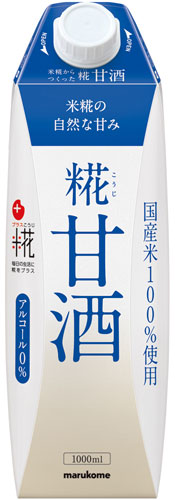 マルコメ プラス糀 糀甘酒LL 1000ml 紙パック 12本 (6本入×2 まとめ買い) 〔甘酒 あまざけ 砂糖不使用 大容量 こうじ 麹〕