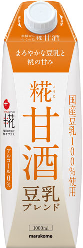 マルコメ プラス糀 糀甘酒 LL 豆乳ブレンド 1000ml 紙パック 6本入 〔あまざけ こうじ 米 大容量〕