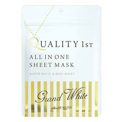 【メール便OK】クオリティファースト オールインワンシートマスク グランホワイト 7枚入