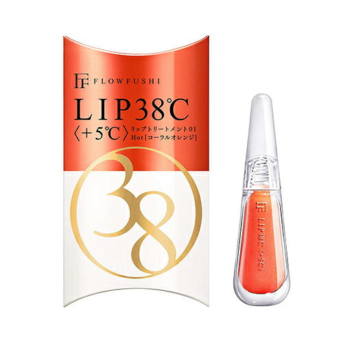 【メール便 送料無料】FLOWFUSHIフローフシ LIP38℃ リップトリートメント +5℃ コーラルオレンジ