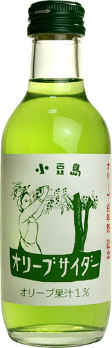 友桝飲料 オリーブサイダー 200ml 瓶 24本入 〔炭酸飲料〕