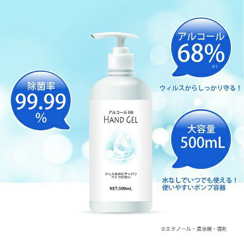 【送料無料】アルコール68 HAND GEL ハンドジェル 除菌