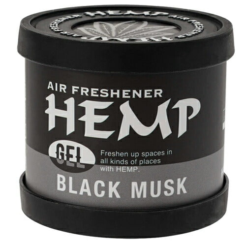 【送料無料】HEMP GEL ジェル ブラックムスク ルームフレグランス 置き型 80g