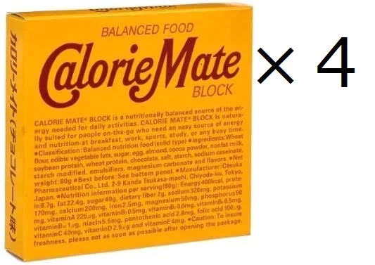 送料込み　4個セット　4本入り大塚製薬 カロリーメイト ブロック チョコレート