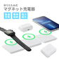 折りたたみ式マグネット充電器 マグネット充電器 充電器 3in1 iPhone Apple Watch AirPods 充電 急速充電 アップル アイフォン アップルウォッチ エアポッズ