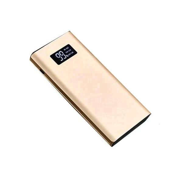 「在庫処分商品」【ゴールド】10000mAh モバイルバッテリー 大容量 スマホ充電器 超薄型 軽量 USB2ポート 2台同時充電可能 LED液晶画面 残量表示 急速充電 2.1A 携帯充電器 iphoneX【PL保険】【エコ得】