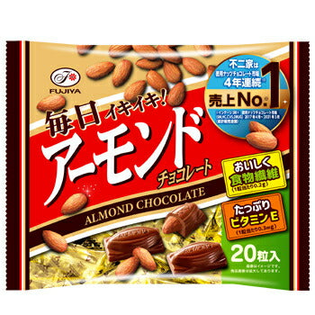 【送料無料】不二家 アーモンドチョコレート 20粒×18袋