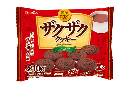 【送料無料】フルタ製菓 ザクザクココアクッキー 210g×12個(1ケース)