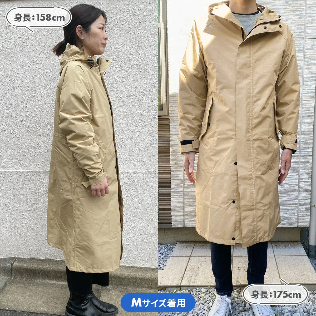 【Lサイズxネイビー】【耐水圧5000mm】レインコート 通学 女子 男子 高機能 自転車 中学生 高校生 通学用 防水 ロング ロング丈 レインポンチョ ママ パパ 男女兼用 メンズ 撥水 雨具 通勤  収納袋 シンプル 無地 レディース フード付き  レインウェア 自転車用レインコート 自転車用