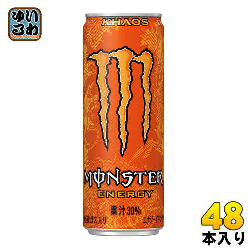 アサヒ モンスターエナジー カオス 355ml 缶 48本 (24本入×2 まとめ買い) 〔炭酸飲料〕【おすすめ大人数シェア買い】
