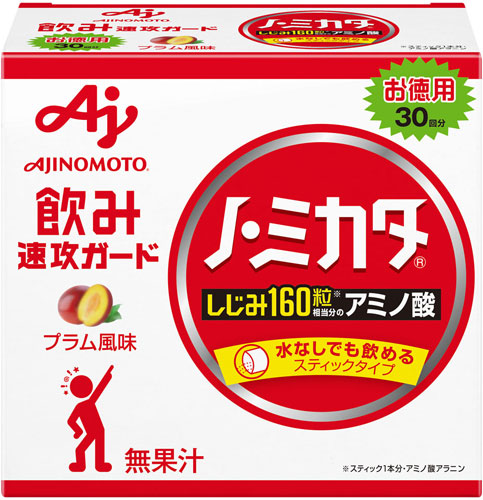 味の素 ノ・ミカタ 3g 30本×10箱入 〔飲み速攻レスキュー お徳用 ノミカタ 飲みかた 飲み方 アミノ酸サプリメント　顆粒　スティックタイプ　粉末タイプ　パウダータイプ〕